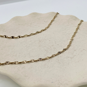 SAMPLE Gold Vermeil Starburst 20" Chain