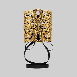 REGINA. Grand Baroque Corset Cuff - Gold - Gold / Single