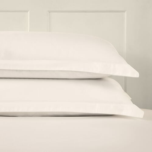 OXFORD PILLOWCASE PAIR 400 Threadcount Bamboo/Cotton White