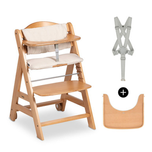 Hauck Beta+ Wooden Highchair - Natural