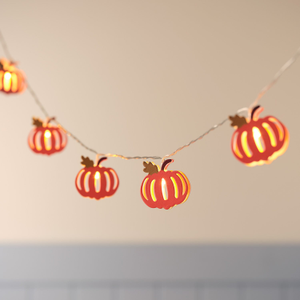 Guirlande Lumineuse à 10 Citrouilles Automnales