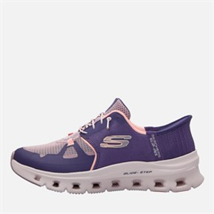 SKECHERS Womens Slip-Ins Glide Step Pro Trainers Purple/Coral