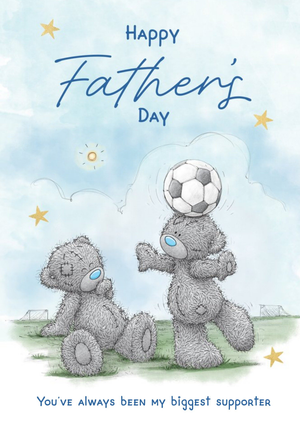 Tatty Teddy My Biggest Supporter Football Father's Day Card
