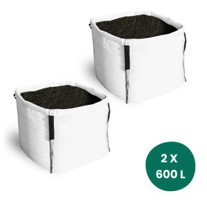 Peat-Free Top Soil Bulk Bag 600L x 2