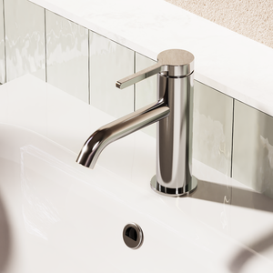 Crosswater Malu Slim Basin Mixer Tap - Chrome