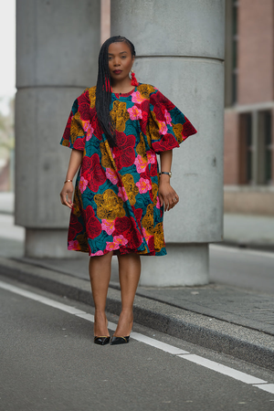 Hamza Floral Midi Dress