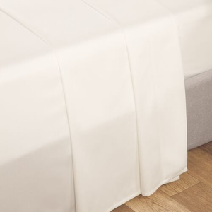 KING SIZE FLAT SHEET 400 Threadcount Bamboo/Cotton White