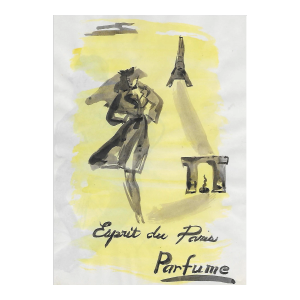 1950s Virginia Spencer French Perfume Painting