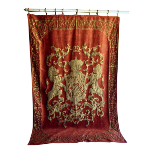 Early 20th Century French Royal Coat of Arm Tapestry