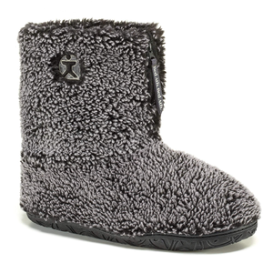 Gosling - 100% Recycled Sherpa Men's Slipper Boot - Snow Tipped Black (M)