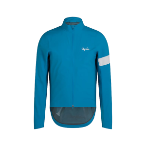 Rapha Men's Core Rain Jacket Teal Blue White Medium