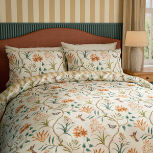 Clementine Duvet Cover SET, Ochre/Conch