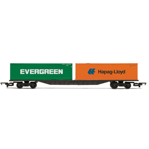 Hornby R60360 RailRoad BR FFA Container Wagon w/Two 30 Containers