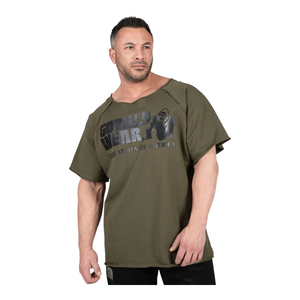 Camiseta de manga corta Classic Workout Hombres (Verde)