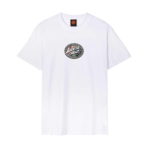 Santa Cruz Mens Collage Oval Dot Short Sleeve T-Shirt - L / White