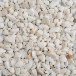 Long Rake Spar 20mm Polar White Chippings Poly Bag 