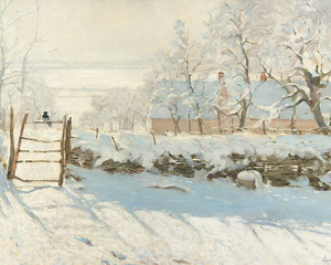 Reproduction Claude Monet - La pie, 1868-1869 - 24x30cm