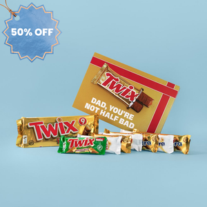 Twix 'Dad You're Not Half Bad' Chocolate Gift Box Father's Day Hamper