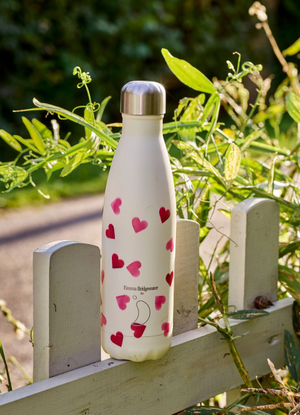 Pink Hearts Chilly's Insulated Bottle