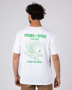 Live Fast Mens Short Sleeve T-Shirt in White
