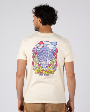 Take A Trip Mens Short Sleeve T-Shirt In Cream