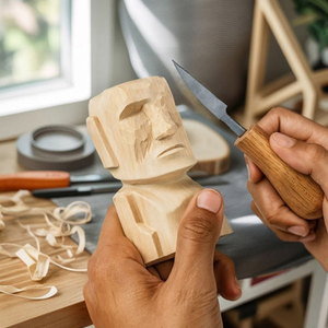 Moai Wood Carving Kit