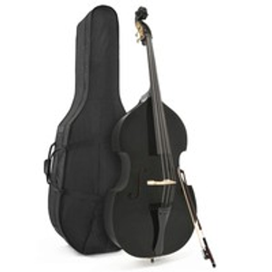 Student 3/4 Double Bass, Black by Gear4music - Nearly New