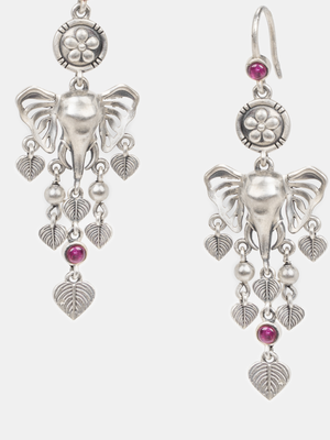 The Trail Keeper Elephant Earrings Crafted in 925 Silver