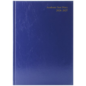 5 Star Academic Diary Week To View A4 Blue 2026-2027 KF3A4ABU26