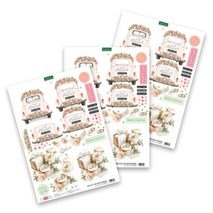 Die Cut Decoupage – Just Married (pack of 3)