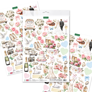 Forever & Always Die Cut Wedding Embellishments, 3 sheets