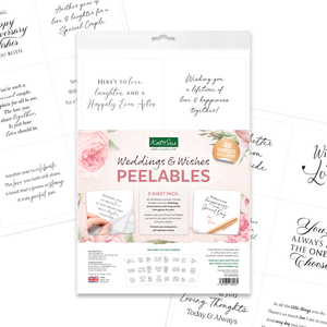 Weddings & Wishes Peelables, 48 stickers
