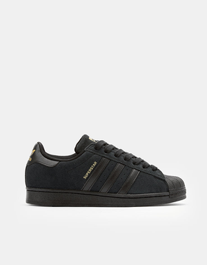 adidas Superstar ADV Skate Shoes - Core Black/Core Black/Gold Metallic