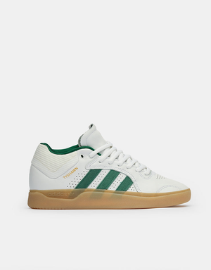 adidas Tyshawn Skate Shoes - White/Collegiate Green/Gum