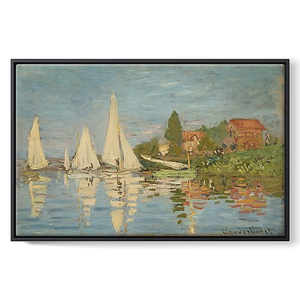 Regattas at Argenteuil (framed canvas)