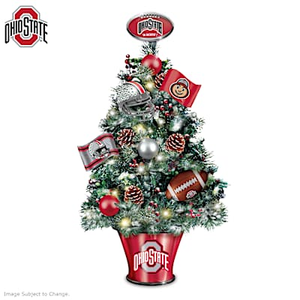 Ohio State Buckeyes Tabletop Tree