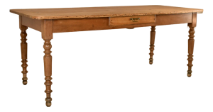 19th Century French Cherry and Pine Farm Table