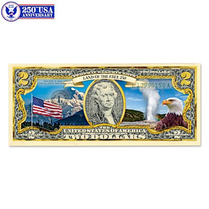 Complete National Park $2 Bill Currency Collection