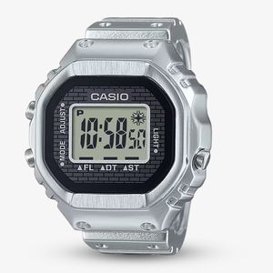 Casio 50th Anniversary Stainless Steel Silver Digital Ring Watch CRW-001-1ER