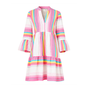 Yumi Multicolour Cotton Stripe Tunic (XL)