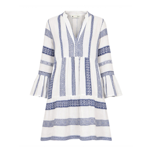 Yumi White Cotton Stripe Tunic (XL)