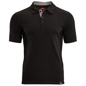 Herren Merino 180 Poloshirt (Schwarz)