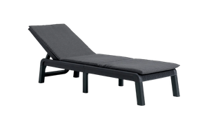 Atlas Sun Lounger with Cushion - Graphite