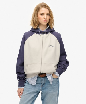 Felpa con Zip Raglan Essential Logo