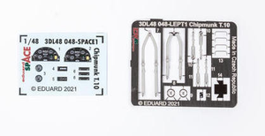 Eduard ED3DL48048 1:48 de Havilland Chipmunk T.10 SPACE 3D Decal & PE