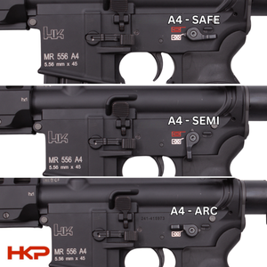 HK416, MR556 ARC-Fire with Geissele Trigger - V2 with 416 Selectors - Ambi Controls