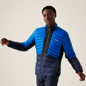 Regatta Mens Leedre Hybrid Padded Jacket - M / Olympian Blue/Navy