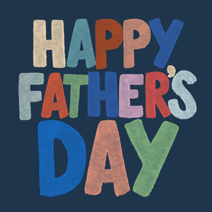 Moonpig Vibrant Typography Father's Day Card