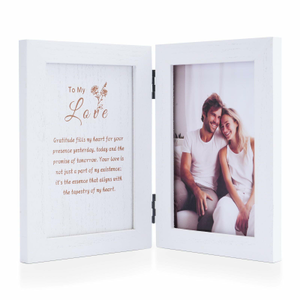 "To My Love" White Wood Picture Frame (4x6)