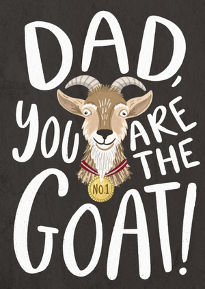 Dad You Are The Goat Funny Father's Day Card